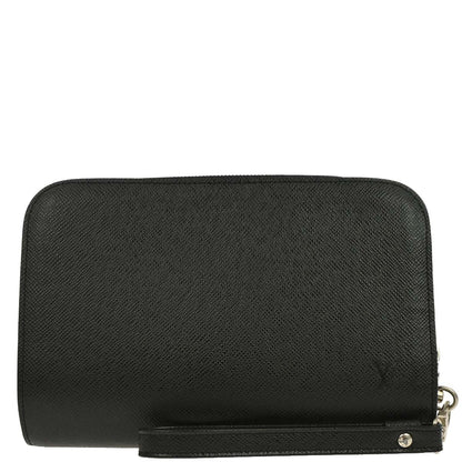 Louis Vuitton Black Taiga Baikal Clutch Bag M30182