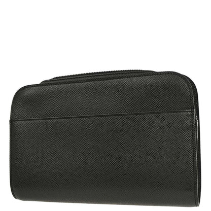 Louis Vuitton Black Taiga Baikal Clutch Bag M30182
