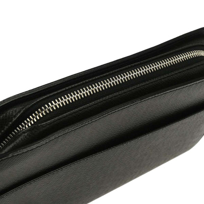 Louis Vuitton Black Taiga Baikal Clutch Bag M30182