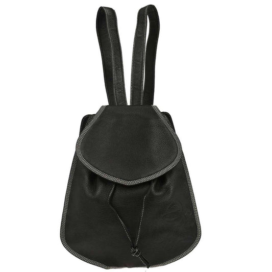 Loewe Black Leather Backpack