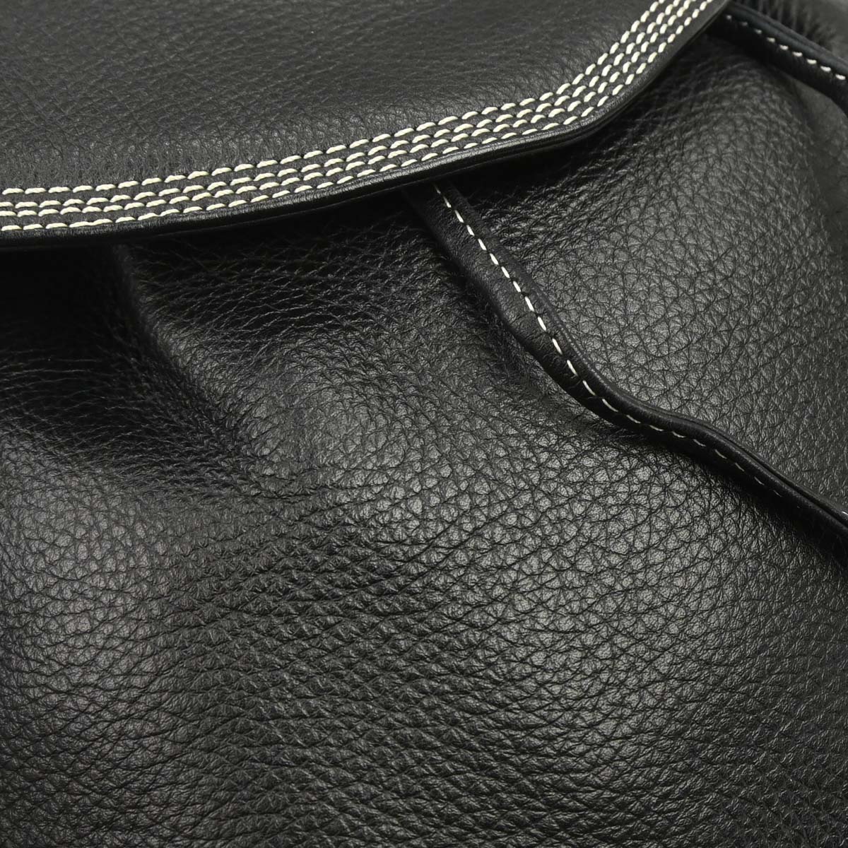 Loewe Black Leather Backpack