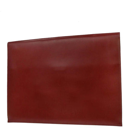 Hermes Rouge H Box Calf Quirus Clutch Bag