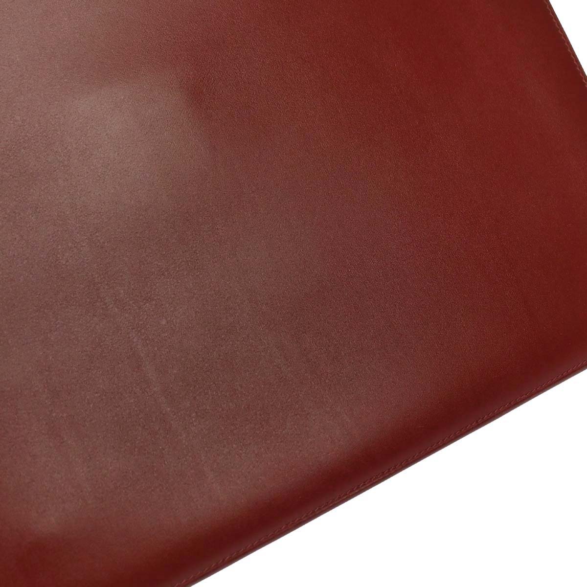 Hermes Rouge H Box Calf Quirus Clutch Bag