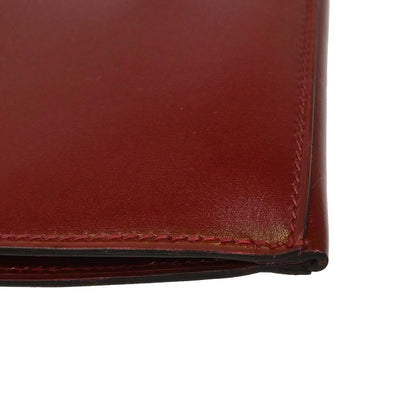 Hermes Rouge H Box Calf Quirus Clutch Bag