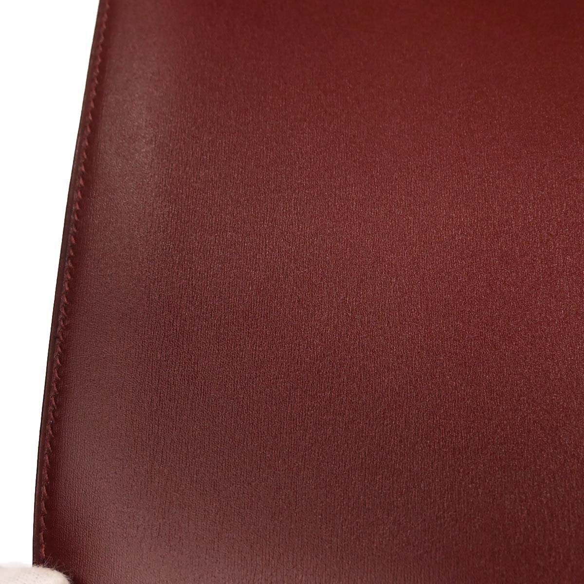Hermes Rouge H Box Calf Quirus Clutch Bag