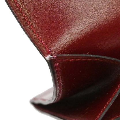 Hermes Rouge H Box Calf Quirus Clutch Bag
