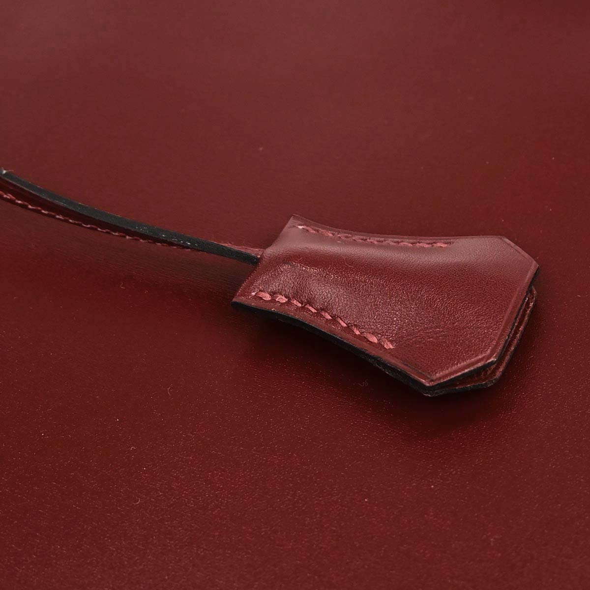 Hermes Rouge H Box Calf Quirus Clutch Bag