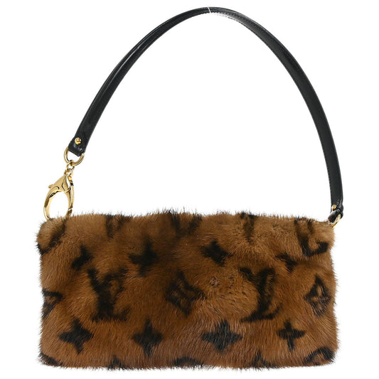 Louis Vuitton Monogram Mink Pochette Milla Vision Handbag M60182