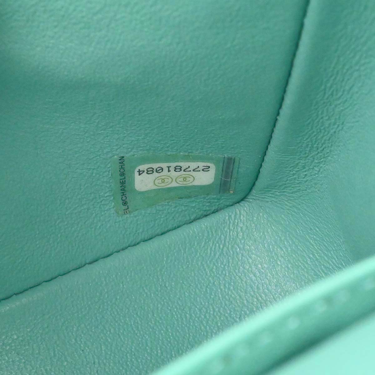 Chanel 2019 Emerald Green Caviar Small Classic Double Flap Shoulder Bag