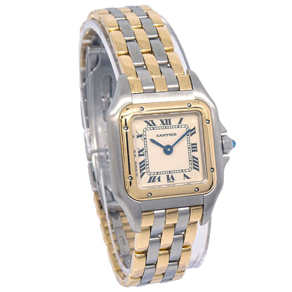 Cartier Panthere SM 3-Row Ref.166921 Quartz Watch 18KYG SS