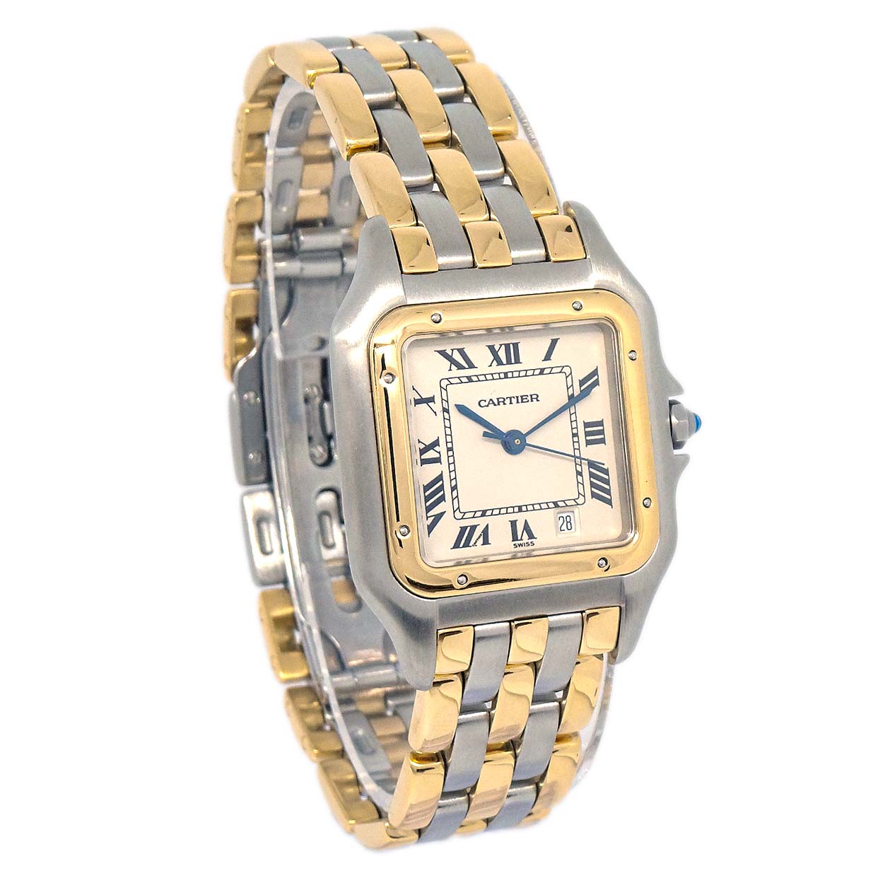 Cartier Panthere MM 3-Row Ref.183949 Quartz Watch 18KYG SS