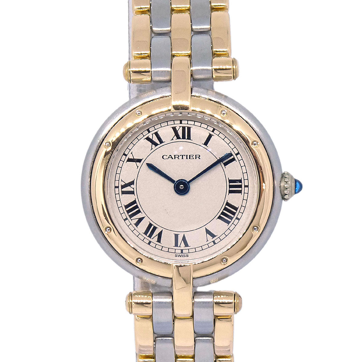 Cartier Panthere Vendome SM 3-Row Ref.166920 Quartz Watch 18KYG SS