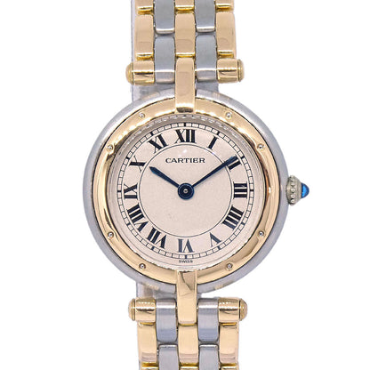 Cartier Panthere Vendome SM 3-Row Ref.166920 Quartz Watch 18KYG SS