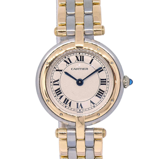 Cartier Panthere Vendome SM 3-Row Ref.166920 Quartz Watch 18KYG SS