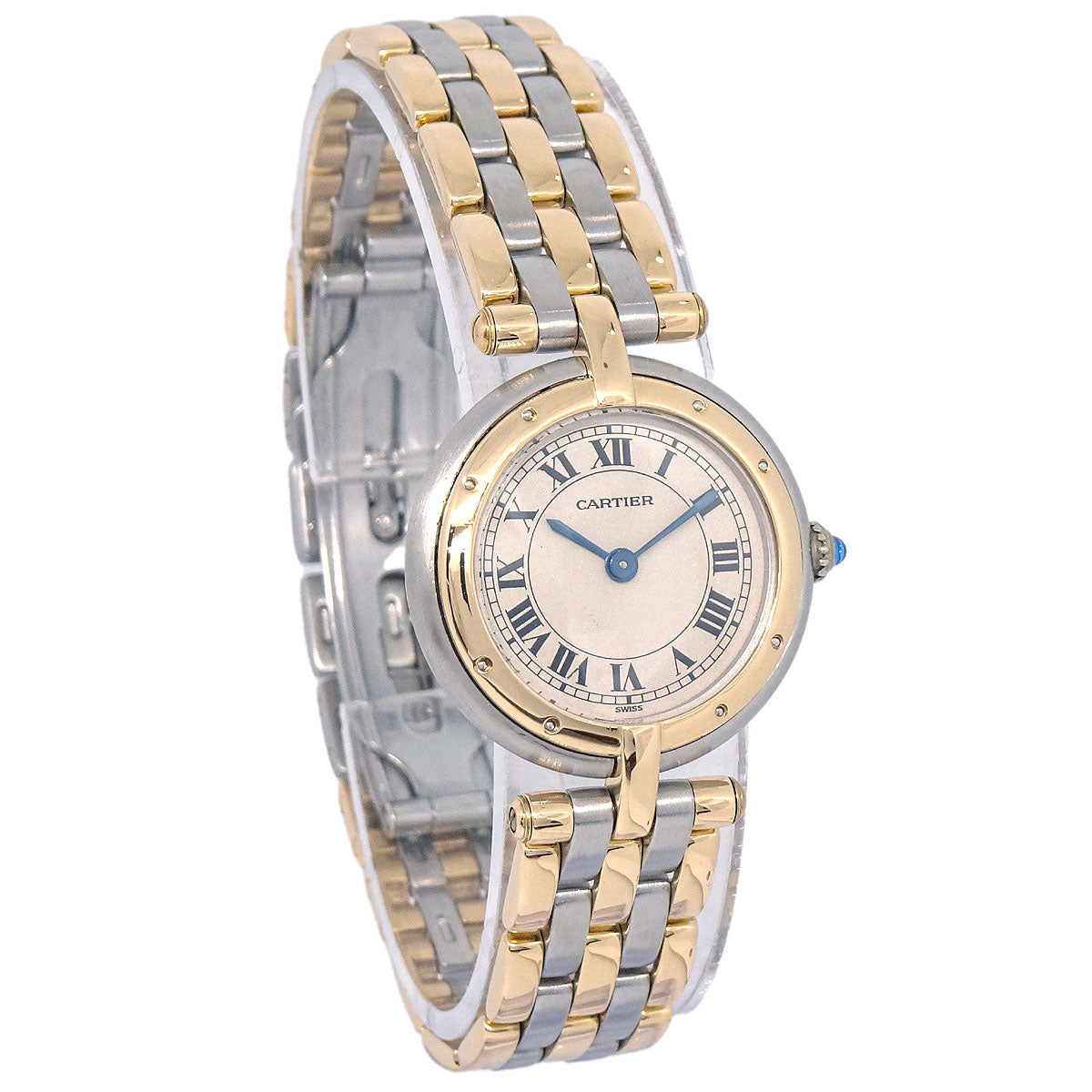 Cartier Panthere Vendome SM 3-Row Ref.166920 Quartz Watch 18KYG SS
