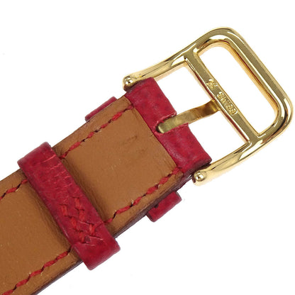 Hermes Medor Watch Quartz Watch Red #M