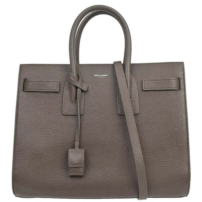 Saint Laurent Gray Sac de Jour 2way Shoulder Handbag