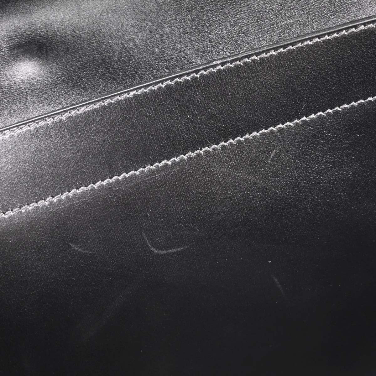 Hermes Black Box Calf Sac a Depeches 41 Business Bag Handbag