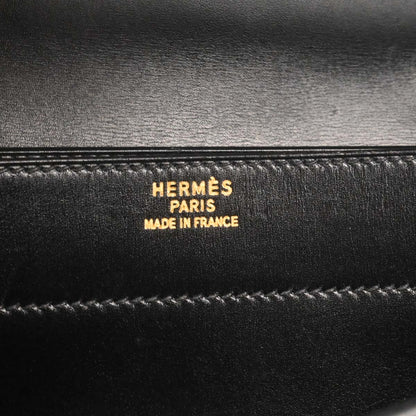 Hermes Black Box Calf Sac a Depeches 41 Business Bag Handbag