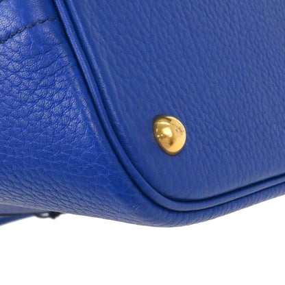 Hermes Blue France Fjord Bolide 35 2way Shoulder Handbag