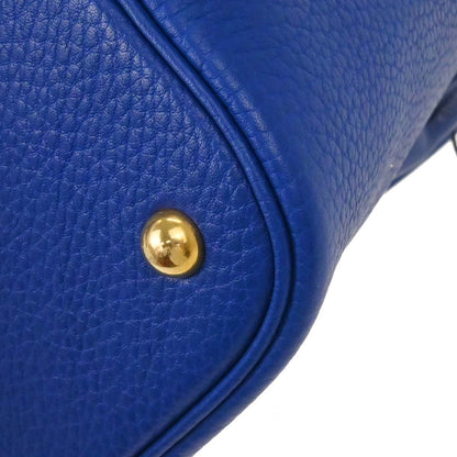 Hermes Blue France Fjord Bolide 35 2way Shoulder Handbag
