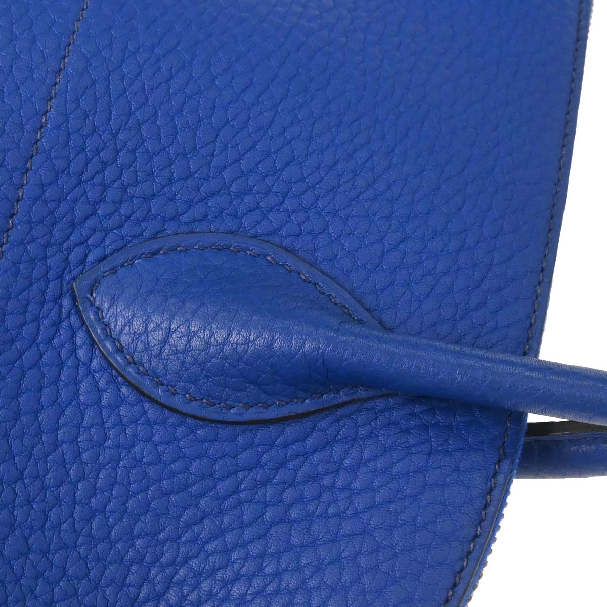 Hermes Blue France Fjord Bolide 35 2way Shoulder Handbag