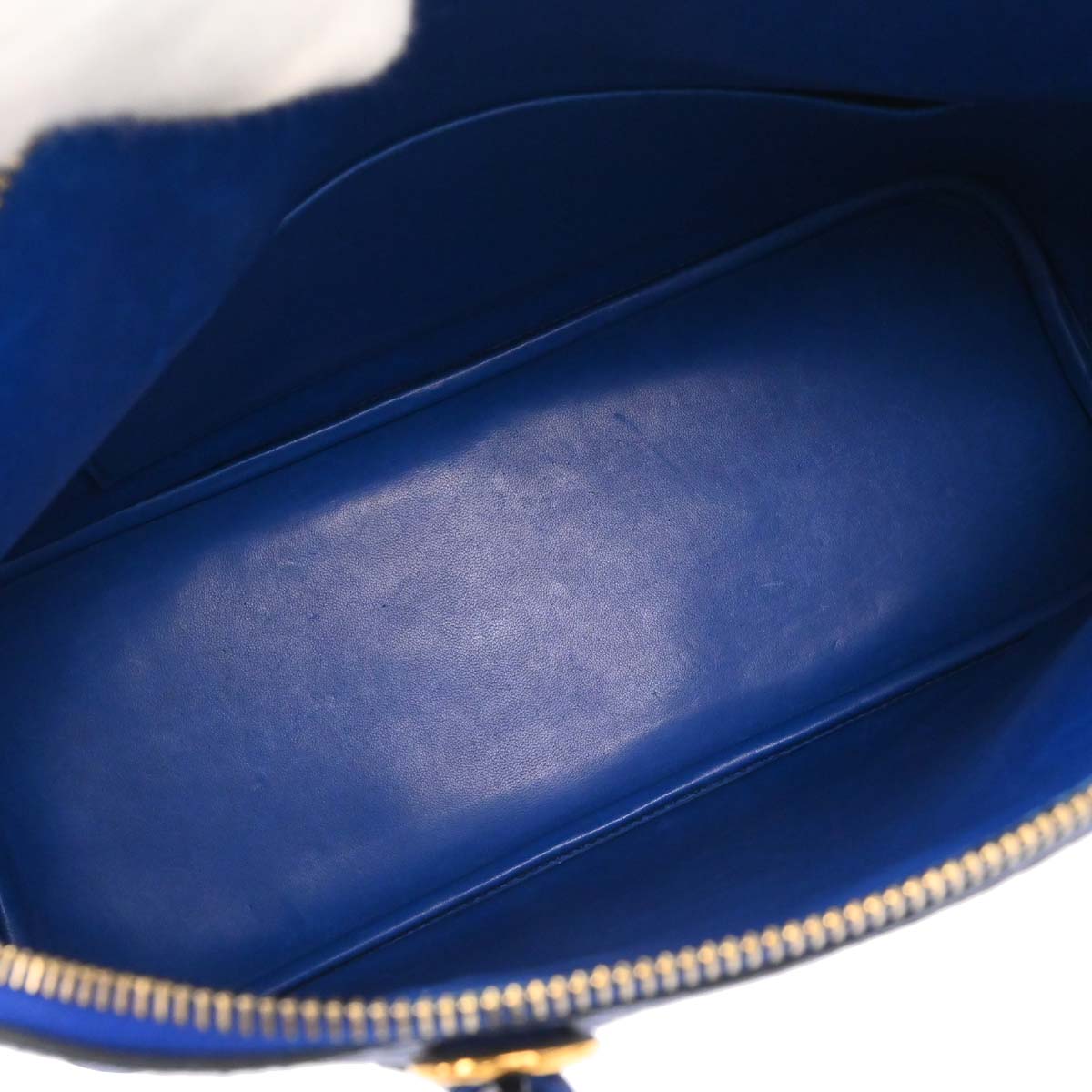 Hermes Blue France Fjord Bolide 35 2way Shoulder Handbag
