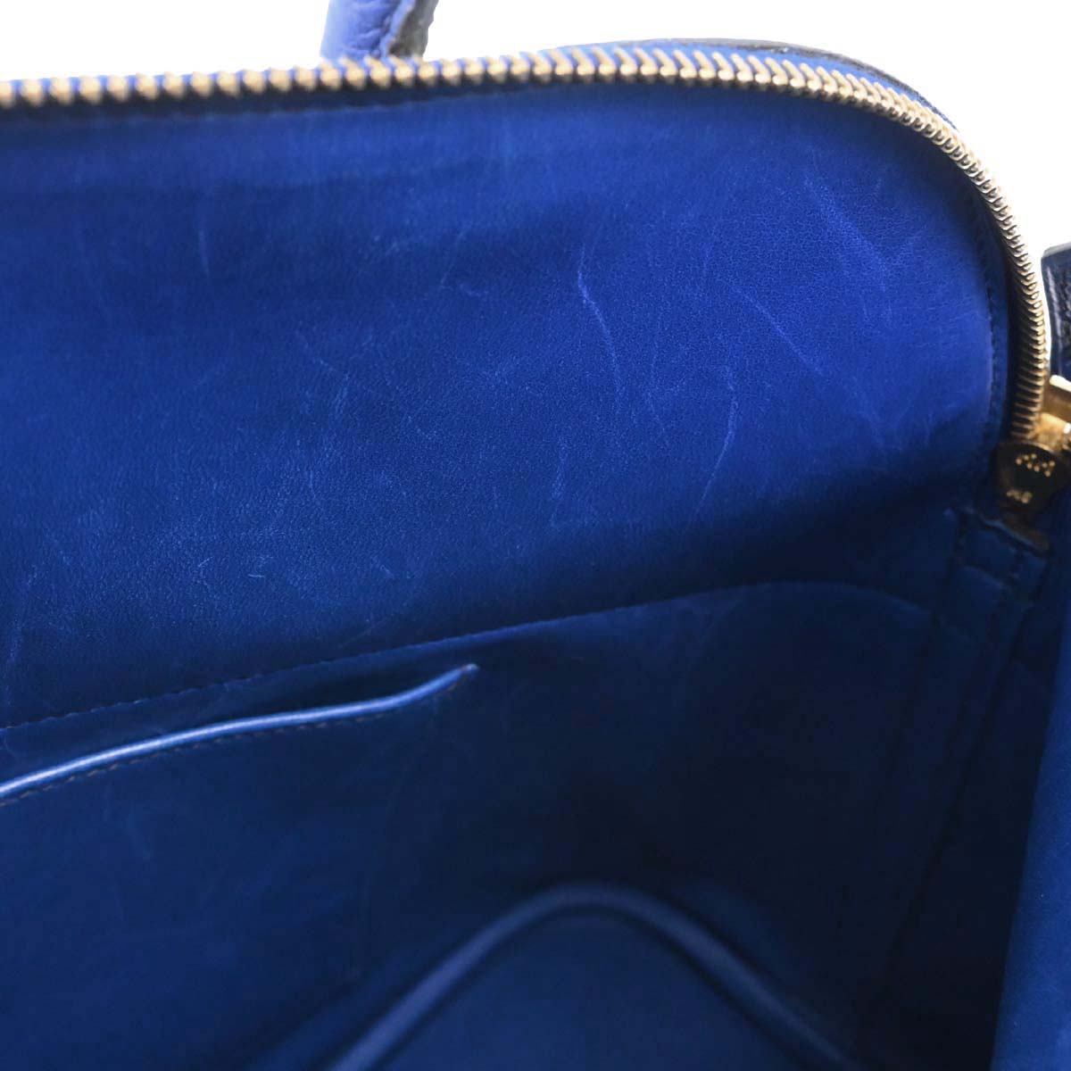 Hermes Blue France Fjord Bolide 35 2way Shoulder Handbag