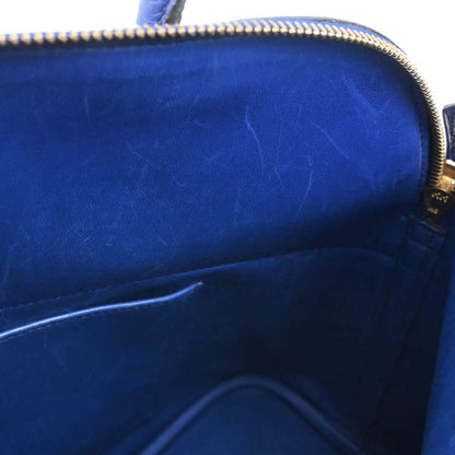 Hermes Blue France Fjord Bolide 35 2way Shoulder Handbag