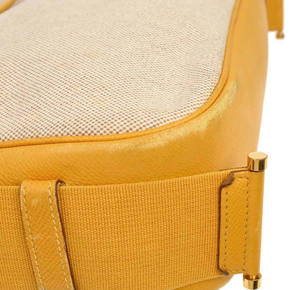 Hermes Beige Jaune Toile H Tsako Shoulder Bag