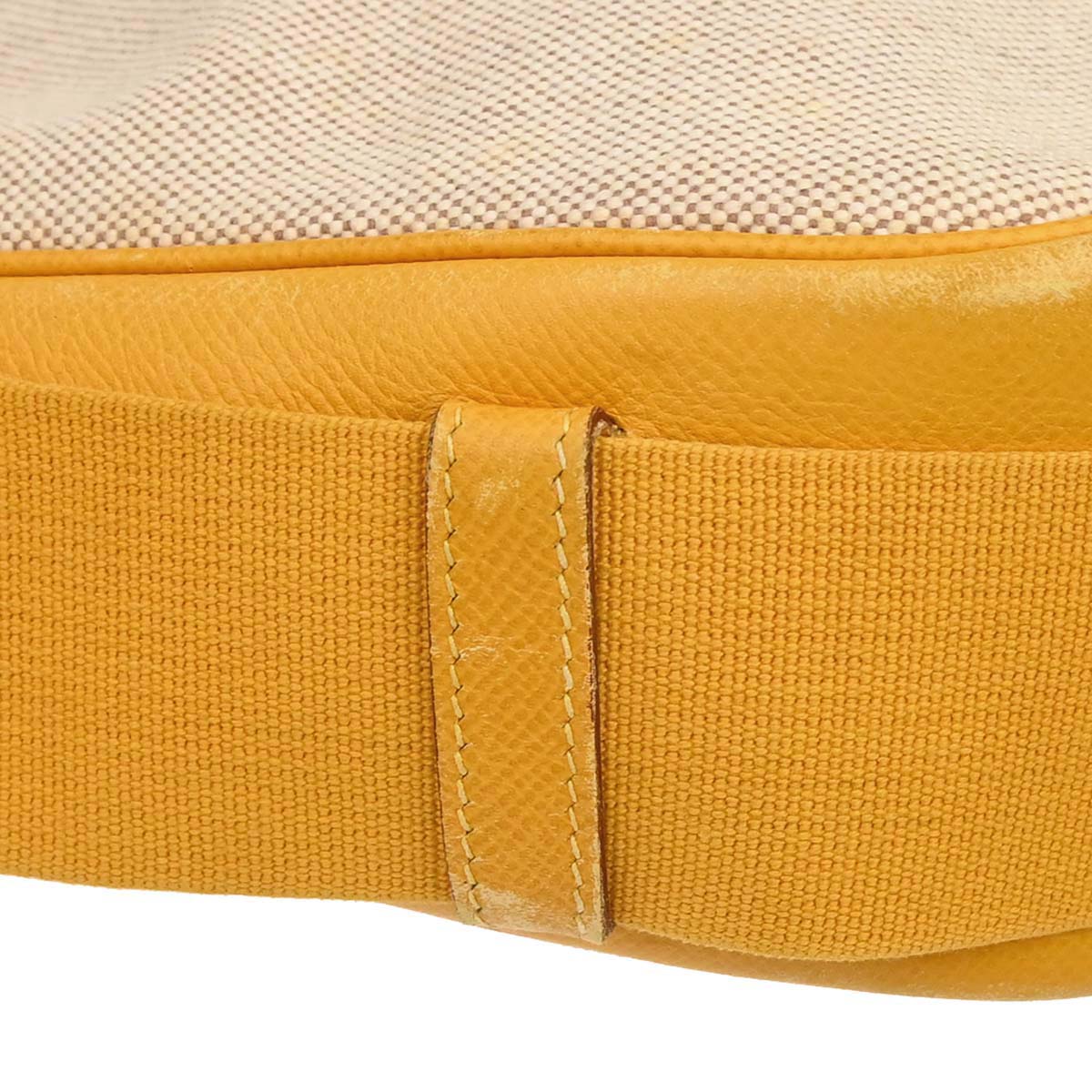 Hermes Beige Jaune Toile H Tsako Shoulder Bag