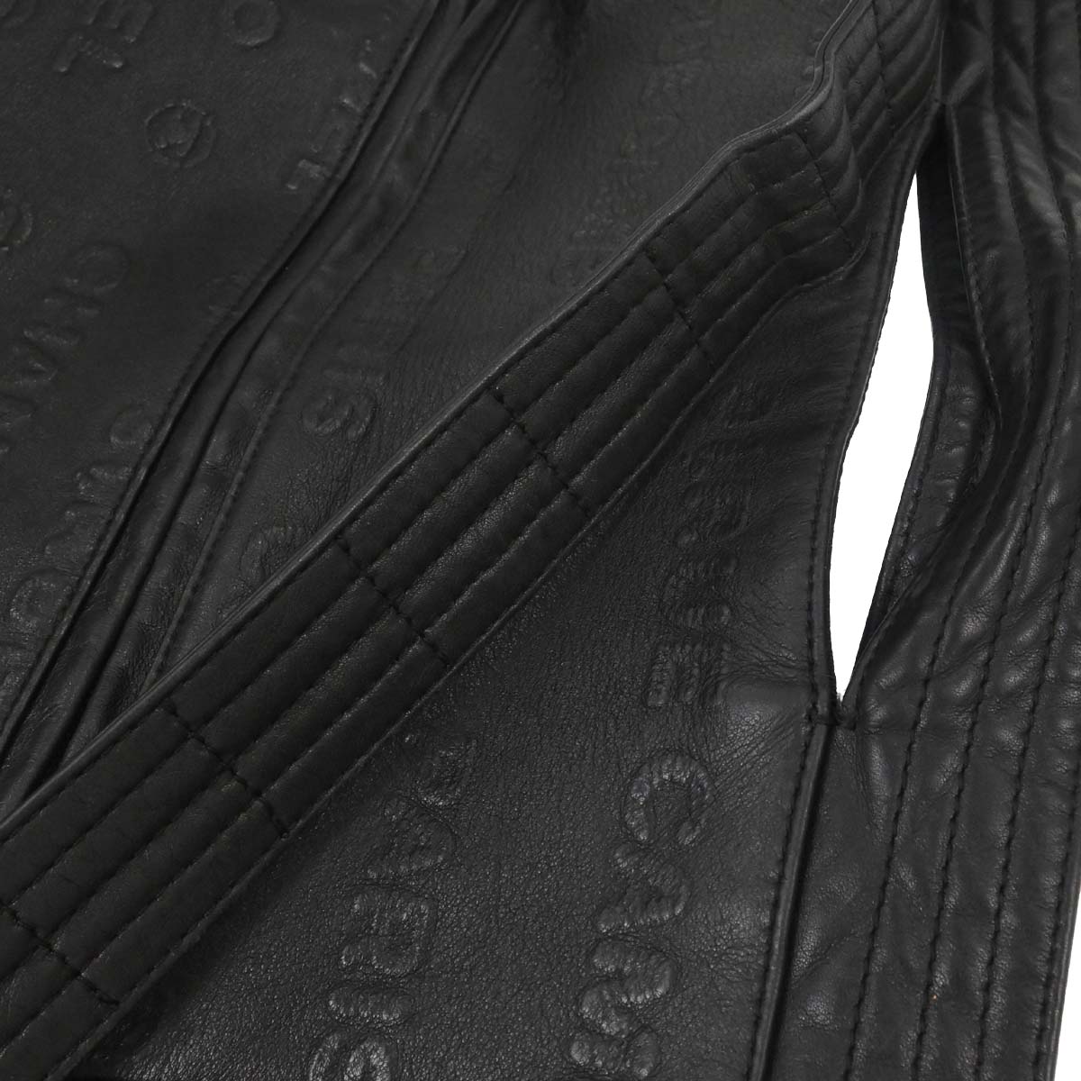 Chanel 2008-2009 Black Calfskin Rue Cambon Embossed Unlimited 2way Shoulder Handbag