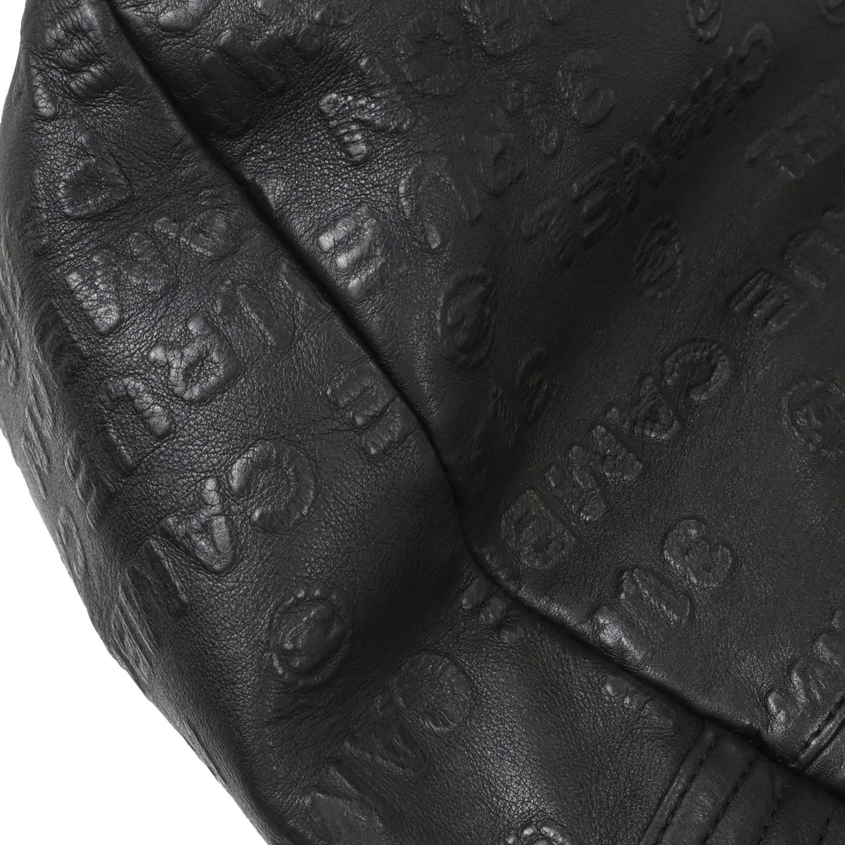 Chanel 2008-2009 Black Calfskin Rue Cambon Embossed Unlimited 2way Shoulder Handbag