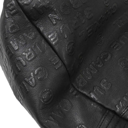 Chanel 2008-2009 Black Calfskin Rue Cambon Embossed Unlimited 2way Shoulder Handbag