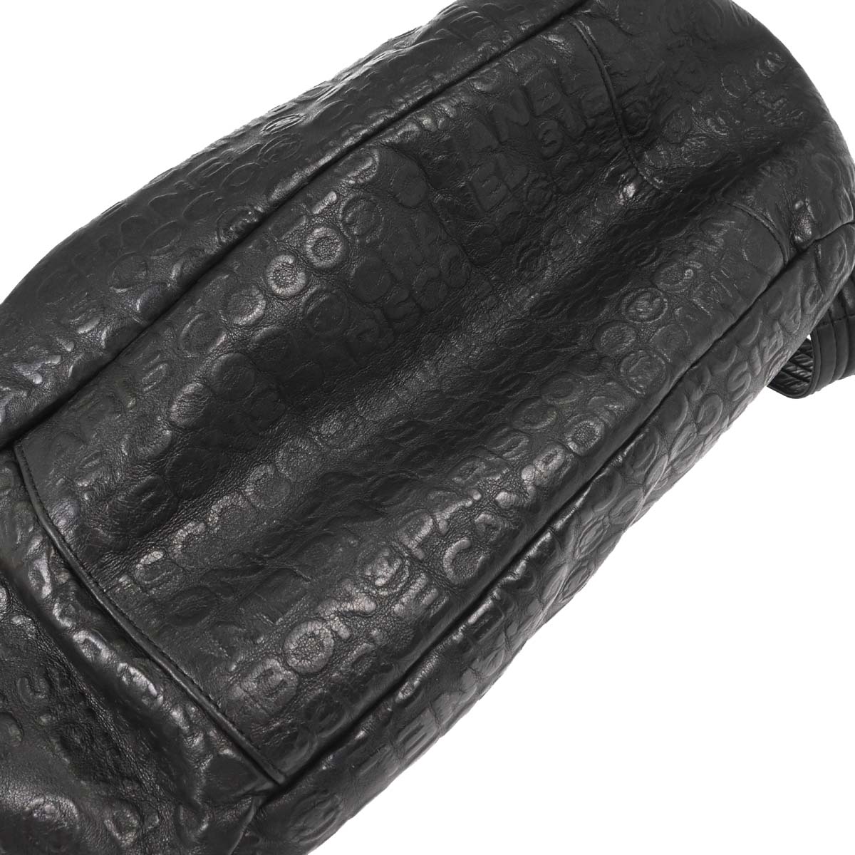 Chanel 2008-2009 Black Calfskin Rue Cambon Embossed Unlimited 2way Shoulder Handbag