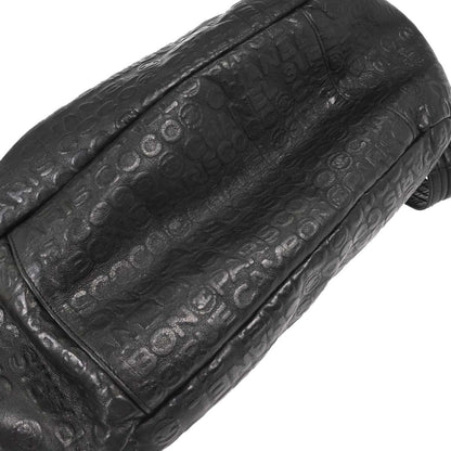 Chanel 2008-2009 Black Calfskin Rue Cambon Embossed Unlimited 2way Shoulder Handbag