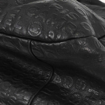 Chanel 2008-2009 Black Calfskin Rue Cambon Embossed Unlimited 2way Shoulder Handbag