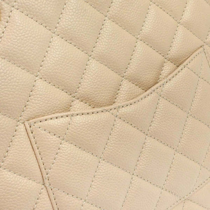 Chanel Light Beige Caviar Petite Shopping Tote PST Chain Handbag