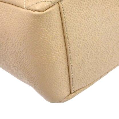 Chanel Light Beige Caviar Petite Shopping Tote PST Chain Handbag