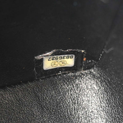 Chanel 2003-2004 Black Caviar Skin Mini Classic Square Flap Bag 17