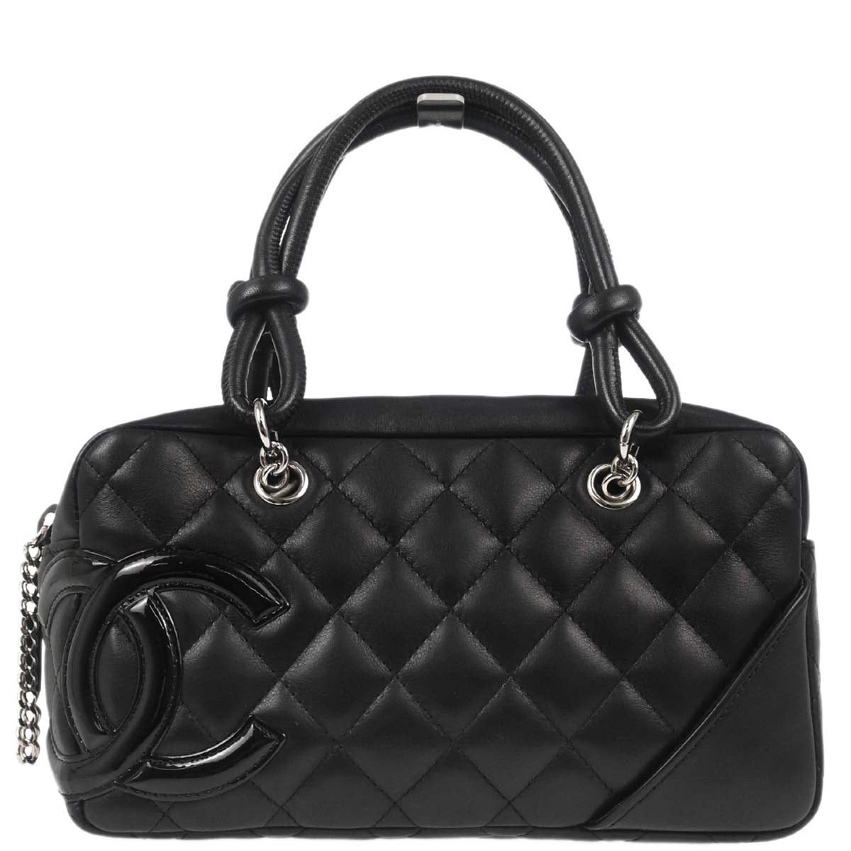 Chanel Black Calfskin Cambon Ligne Handbag