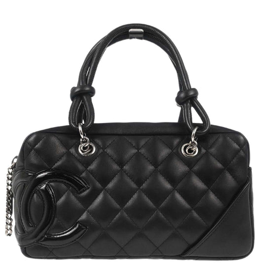 Chanel Black Calfskin Cambon Ligne Handbag