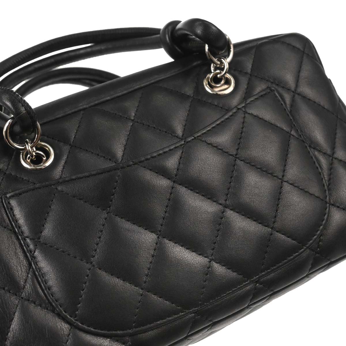 Chanel Black Calfskin Cambon Ligne Handbag