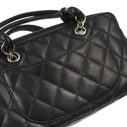Chanel Black Calfskin Cambon Ligne Handbag