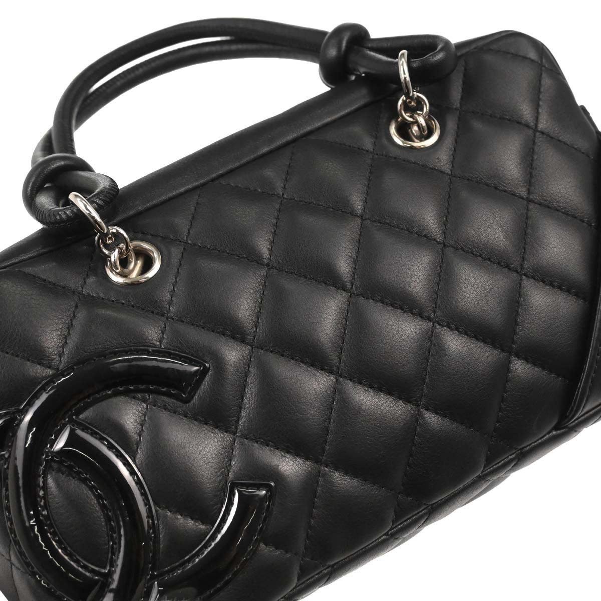 Chanel Black Calfskin Cambon Ligne Handbag