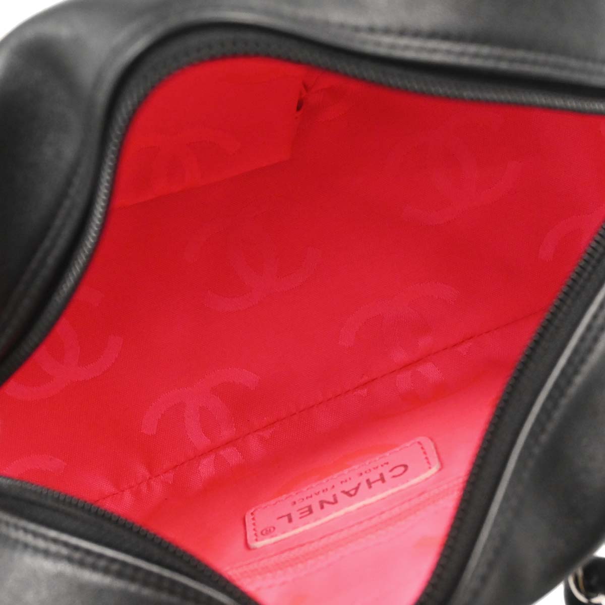 Chanel Black Calfskin Cambon Ligne Handbag