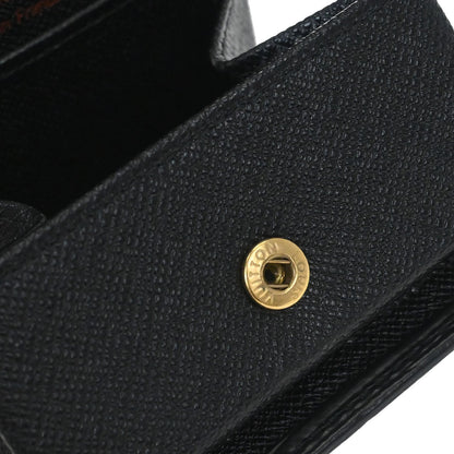 Louis Vuitton Black Epi Porte Monnaie Boite Coin Wallet M63692