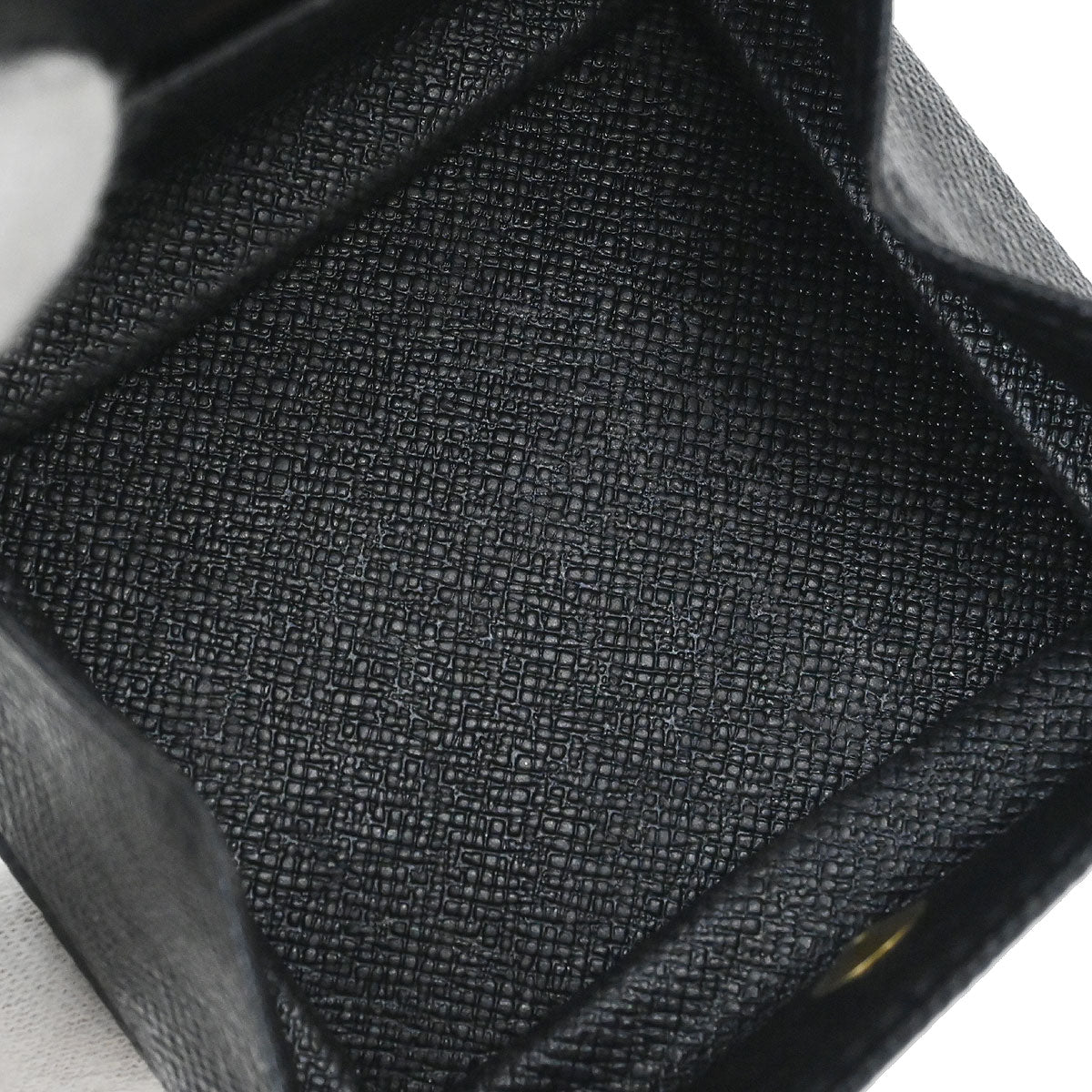Louis Vuitton Black Epi Porte Monnaie Boite Coin Wallet M63692