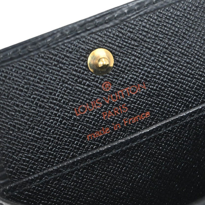 Louis Vuitton Black Epi Porte Monnaie Boite Coin Wallet M63692