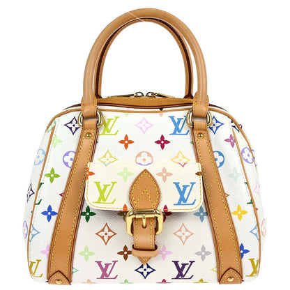 Louis Vuitton White Monogram Multicolor Priscilla Handbag M40096